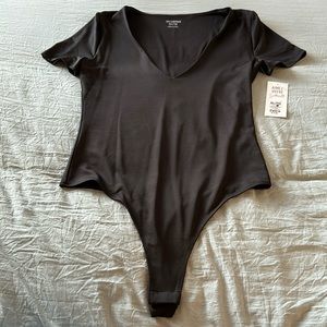 SWS Contour Thong Bodysuit Black
